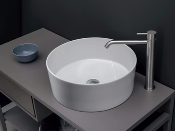 OVVIO VASO - Countertop round ceramic washbasin by Nic - view 2
