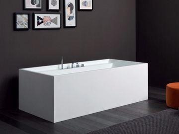 POOL MAXI - Rectangular Corian® bathtub by Nic - view 2