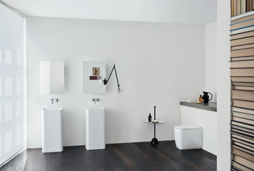 SEMPLICE - Freestanding square ceramic washbasin by Nic - view 3