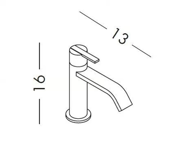 SOLO - Countertop single handle washbasin mixer by Nic - view 3