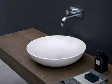CIOTOLA - Countertop round ceramic washbasin by Nic - view 2