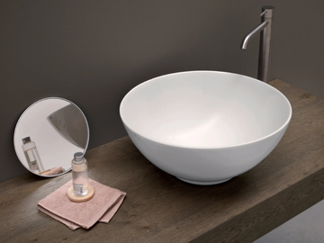 FLAVIA - Countertop round ceramic washbasin by Nic - view 2