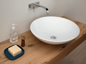 GIULIA - Countertop round ceramic washbasin by Nic - view 2