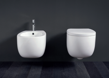 MILK - Wall-hung ceramic toilet by Nic - view 3
