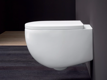 MILK - Wall-hung ceramic toilet by Nic - view 2