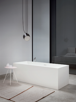POOL - Freestanding rectangular Corian® bathtub by Nic - view 3