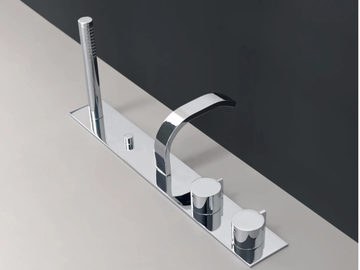 SOLO - 4 hole bathtub set with hand shower by Nic - view 2