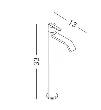 SOLO - Countertop single handle washbasin mixer by Nic - view 3