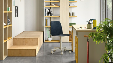 POD - Upholstered chair with 5-spoke base by Nidi - view 3