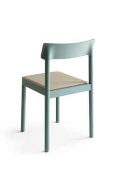 KUMU - Stackable birch chair with integrated cushion by Nikari - view 3