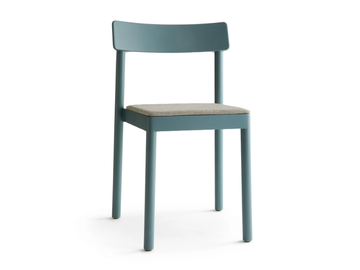 KUMU - Stackable birch chair with integrated cushion by Nikari - view 2