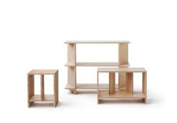 OSA 1 - Birch bookcase / coffee table by Nikari - view 3