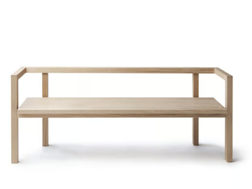 KONSTRUKTIO - Oak bench with back by Nikari - view 3