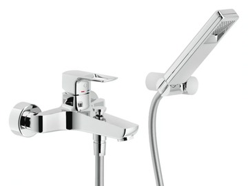 ACQUAVIVA - Wall-mounted bathtub mixer with hand shower by Nobili - view 2
