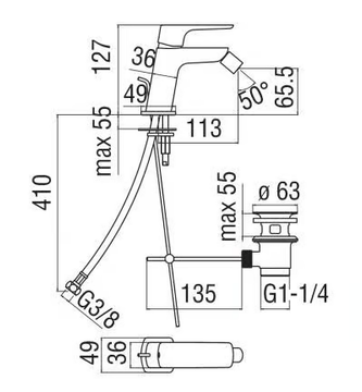 ACQUAVIVA - Countertop bidet mixer with swivel spout by Nobili - view 3