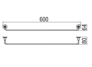 CARLOS PRIMERO - Towel rail by Nobili - view 3