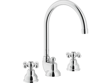 GRAZIA - 3 hole washbasin tap with adjustable spout by Nobili - view 2
