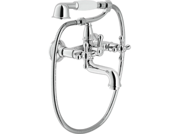 GRAZIA - Wall-mounted bathtub tap with hand shower by Nobili - view 2