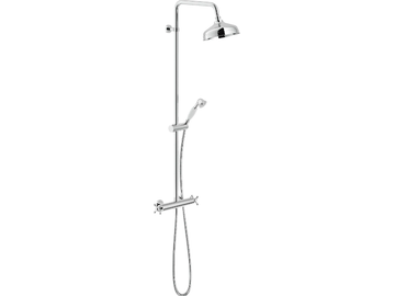 GRAZIA - Wall-mounted thermostatic shower panel with overhead shower by Nobili - view 2