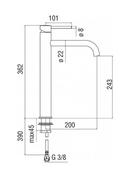 LIVE - Single handle washbasin mixer by Nobili - view 3