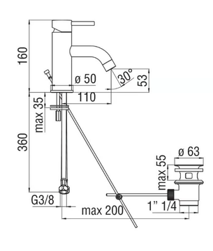 LIVE - Single handle washbasin mixer by Nobili - view 3