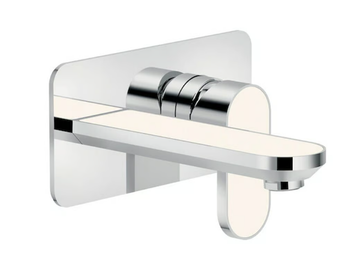 DRESS - Wall-mounted washbasin mixer with plate by Nobili - view 3