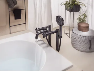 LIRA - Floor standing bathtub set with hand shower by Nobili - view 2