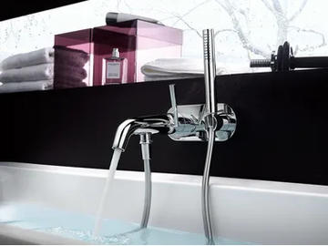 LIKID - Single handle bathtub mixer with hand shower by Nobili - view 2