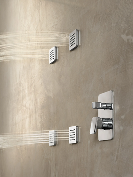 LOOP - Shower mixer with plate by Nobili - view 3