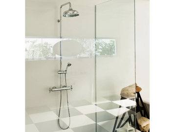 GRAZIA - Wall-mounted thermostatic shower panel with overhead shower by Nobili - view 3