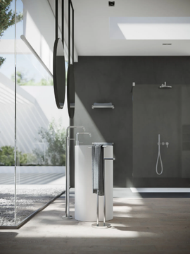 VELIS - Floor standing single handle washbasin mixer with aerator by Nobili - view 3