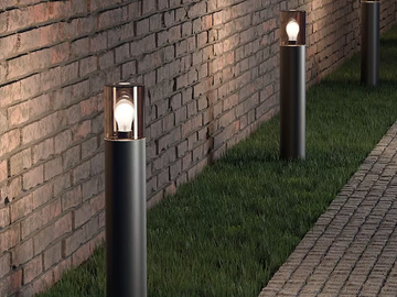 GLASS - LED powder coated aluminium bollard light by Novalux - view 2