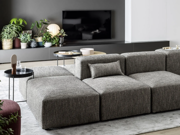 AVENUE - Upholstered pouf by Novamobili - view 3