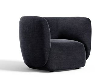 BLOSSOM - Fabric armchair with removable cover with armrests by Novamobili - view 2