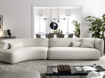 BLOSSOM - Sectional fabric sofa with removable cover by Novamobili - view 2