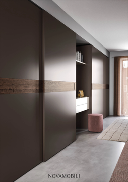 CLASS - Wardrobe with sliding doors by Novamobili - view 3
