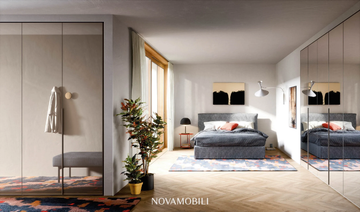 CRYSTAL - Sectional wardrobe by Novamobili - view 3