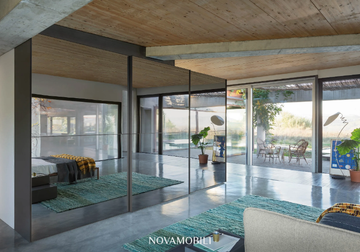 CRYSTAL - Mirrored wardrobe with sliding doors by Novamobili - view 3