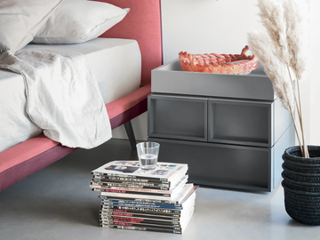 CUBE SYSTEM - Bedside table with drawers by Novamobili - view 2