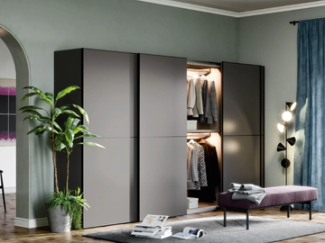 DOVER - Wardrobe with sliding doors by Novamobili - view 2