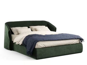 HIDE - Double bed with upholstered headboard by Novamobili - view 2