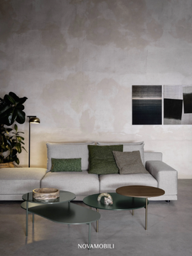 KIN - Round low coffee table for living room by Novamobili - view 3