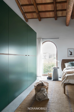 MIDDLE - Wardrobe with coplanar doors by Novamobili - view 3