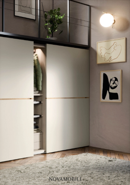 MIDDLE - Wardrobe with sliding doors by Novamobili - view 3