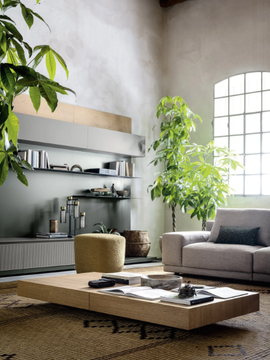 Mounting panel / equipped wall - Wall-mounted storage wall by Novamobili - view 3