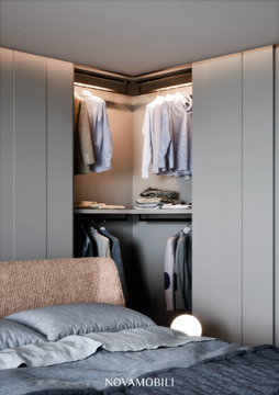 PLISSÉ - Wardrobe with sliding doors by Novamobili - view 3