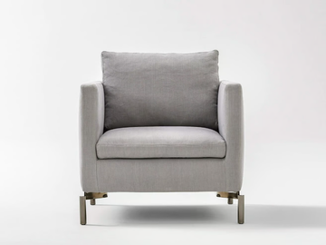 REEF - Upholstered fabric armchair with armrests by Novamobili - view 2