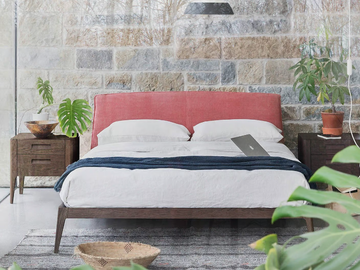 SIRI SOFT - Fabric double bed with upholstered headboard by Novamobili - view 2