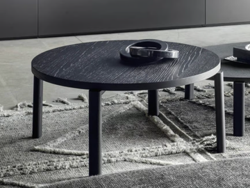 FLY - Round oak coffee table for living room by Novamobili - view 2