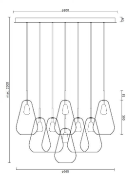 ANOLI 13 OPAL - Blown glass pendant lamp by Nuura - view 3